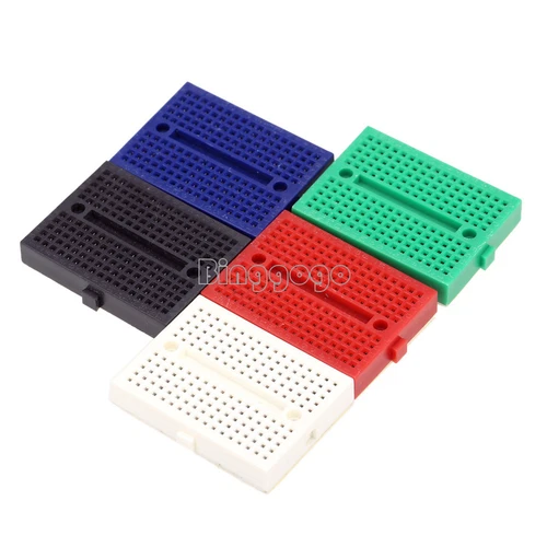 5 Color Mini Solderless Prototype Breadboard 170 Tie-points For Arduino Shield