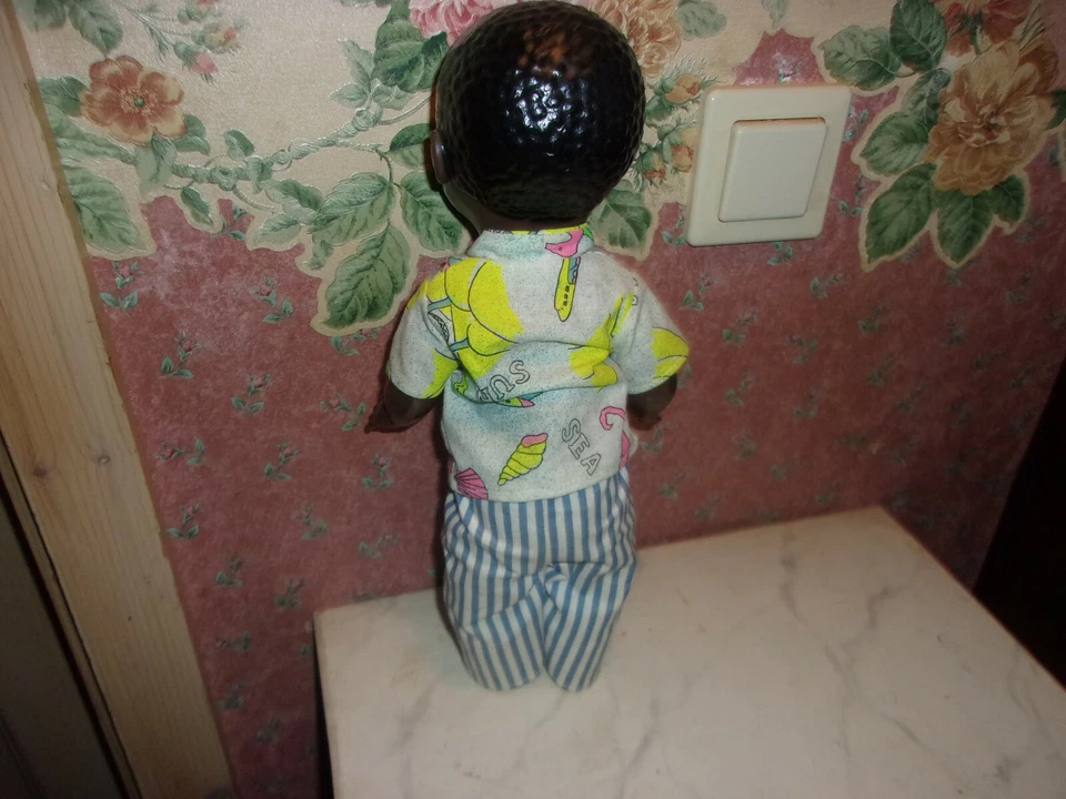 Nostalgie Schildkröt-Afrikaner-36 cm-Puppe-Repro-Classik Collection-doll-poupee - Bild 2 von 3