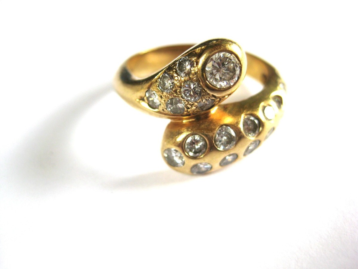 Ring Gold 585 mit Brillanten, 6,58 g