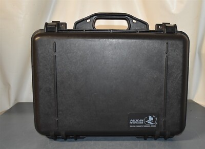 Pelican 1500 Black Plastic Rugged Hard Crushproof Protector Case NOS