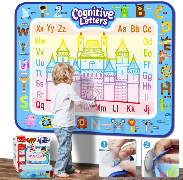 Jasonwell Aqua Magic DOODLE Mat 40 X 32 Inches Extra Large Water Drawing Doodlin for sale online