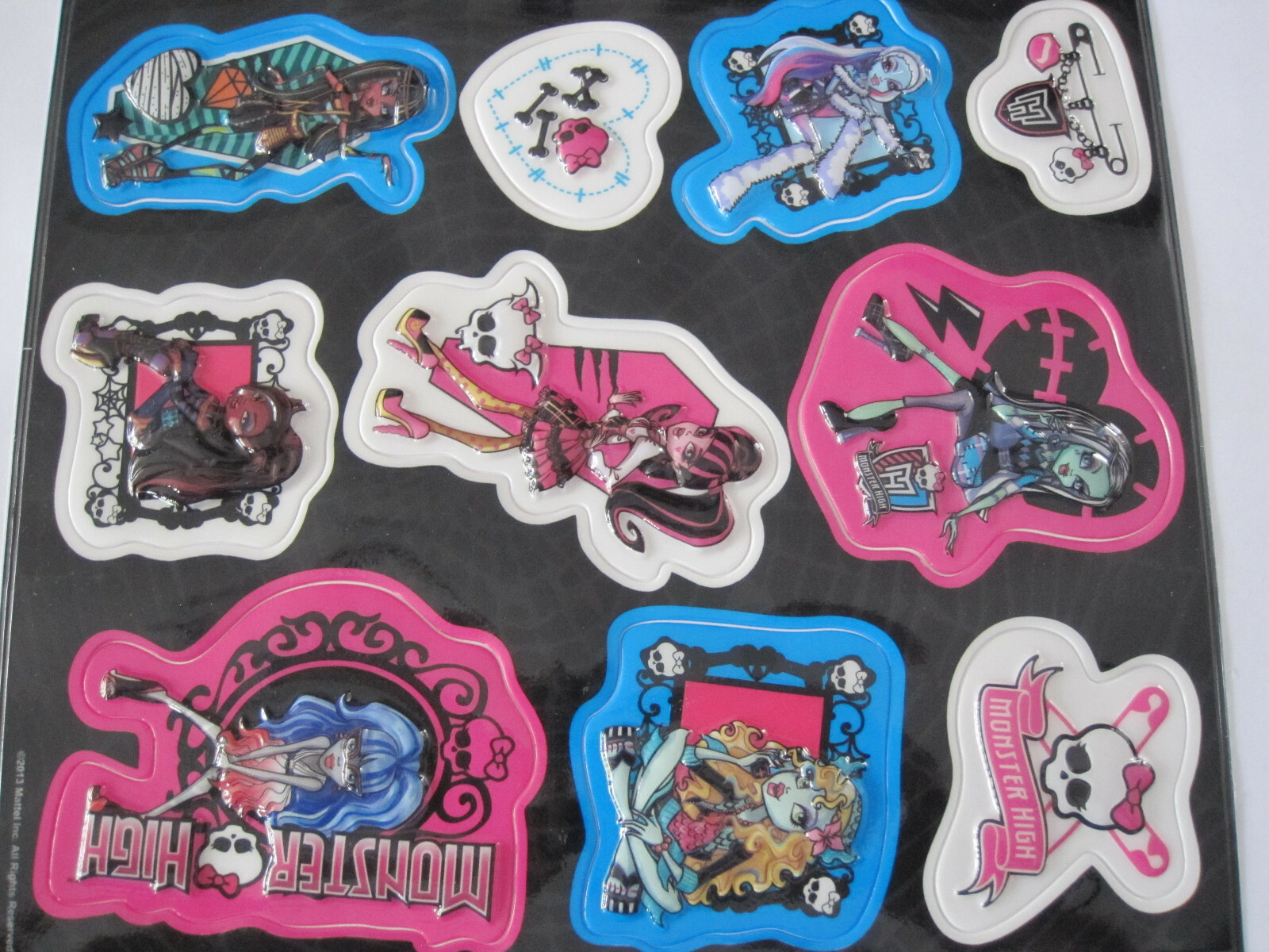 Thumbnail - 40 Monster High 2 Sticker Stickerkarten 3d Mitgebsel Aufkleber Mattel