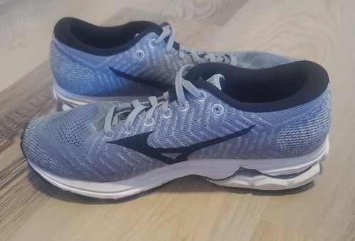 Zapatos para correr Mizuno para mujer 10 EU 41 gris Waveknit R2 Entrenadores con cordones Veganos Jog - Imagen 5 de 11