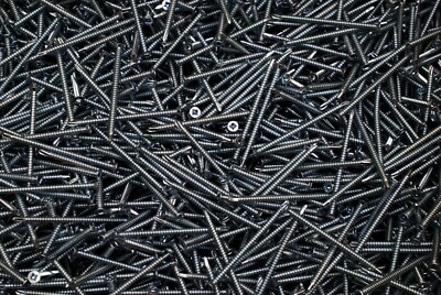 (500) Square Flat Trim Head 6 x 2-1/4 Self-Drilling Tek Screws Zinc Plated #6