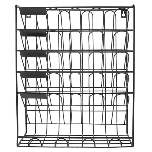 Wrought Iron Bookshelf Magazine Wall Holder Office File soldes Organizer