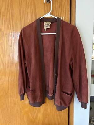 AUTHENTIC HERMES VINTAGE SUEDE JACKET; COLOR OF THE YEAR 2025 MOCHA MOUSSE!