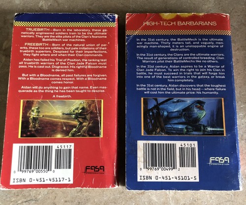 Battletech Volumes 1 & 2 Way of the Clans & Blood-Name Paperbacks 1st Printings - Picture 2 of 7