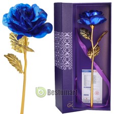 9.8  Gold Dipped Real Rose 24K Rose Flower Forever Preserved For Valentine's Gift