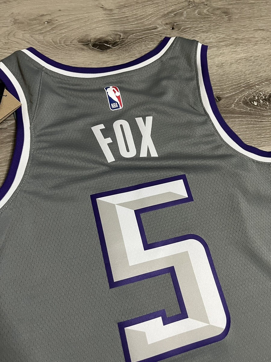 2022/23 New Season Sacramento Kings 5 De Aaron Fox Black City