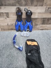 Speedo Dive Fins and Snorkel Jr Size S-M US Used