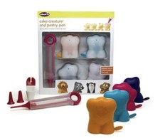 NEW! Chef'n Cake Creature & Pastry Pen 3D Cake Shape Baking Set Fast Shipping!