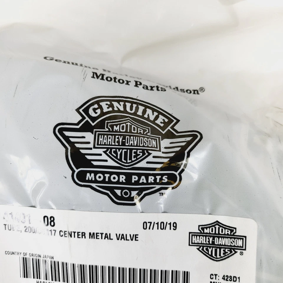 Genuine Harley Davidson 17 In. Dunlop Inner Tubes Center Metal Valve 200/55R17 - Image 3 of 4