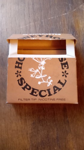Vintage Empty Box of 20 Honeyrose Special Herbal Cigarettes made By Honeyrose - Picture 2 of 5