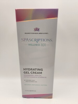 SPAScriptions 101 Hydrating Gel Cream 1.7 oz Strawberry Seed Lotus V-B5 GLOW