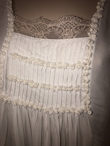 Womens Loose Super Soft Altar’d State White/cream Blouse Top Sz L Wide Sleeve - Picture 7 of 9