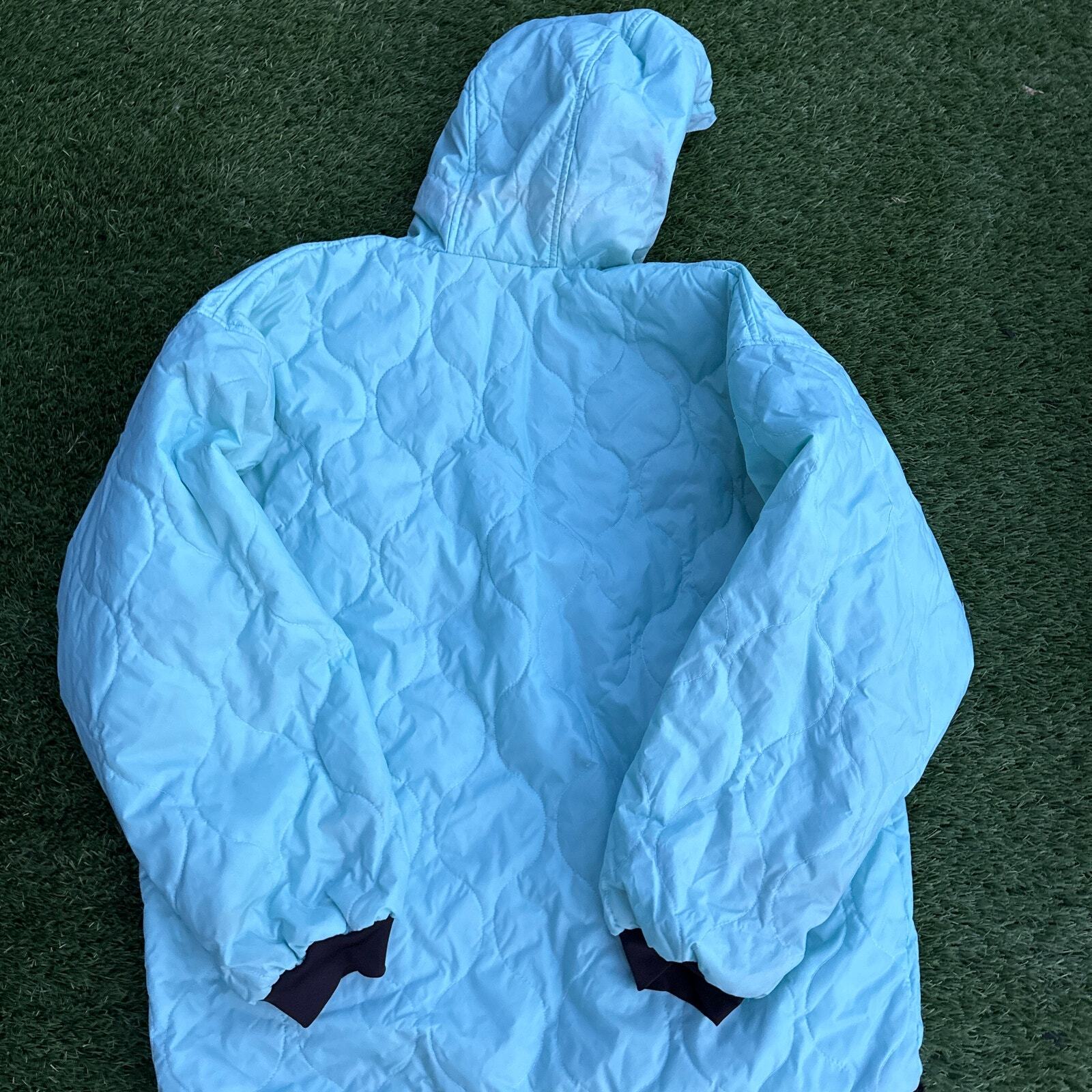 SACAI X NIKE Giacca a vento Nike vintage reversibile trapuntata bambino blu e nero donna M