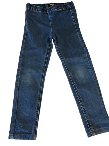 MOLO STRETCH DENIM COTTON BLEND PULLON JEGGINGS LOGO IN BACK SZ. 8YR