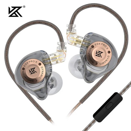 KZ EDX PRO X IEM Earphones Dynamic Drive HiFi Deep Bass Sound Earbud Sport Music - Zdjęcie 11 z 14