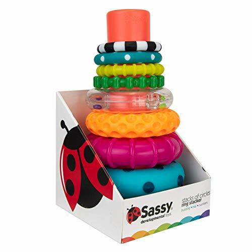 Stacks of Circles Stacking Ring STEM Learning Toy 9 Piece Set Age 6+ Months - Picture 9 of 9