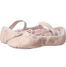 Bloch Dance Girls Bunnyhop Leather Ballet Slipper Shoe 9.5 Wide Toddler Pink