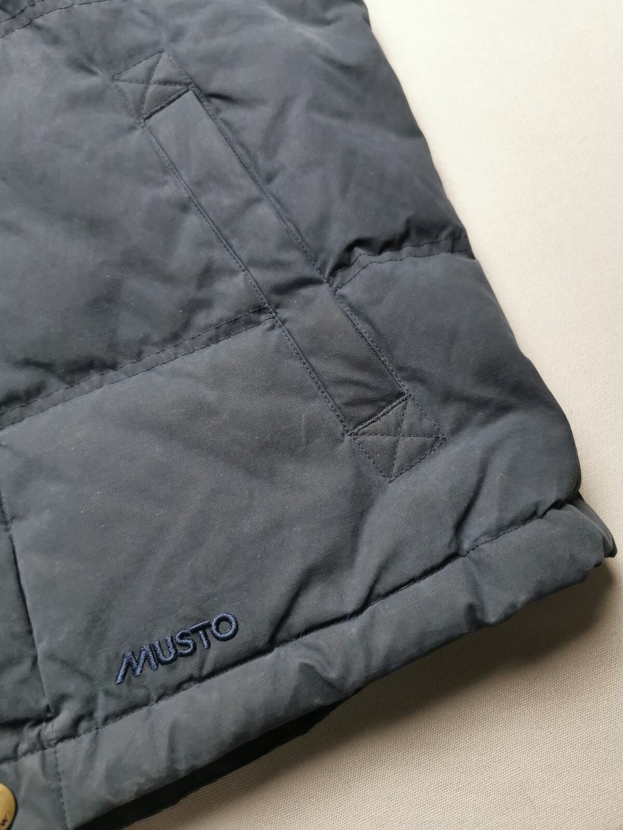 Gilet Sans Manches Musto – Duvet De Canard, Cire Sèche, Taille 16 Grand Homme, Campagne
