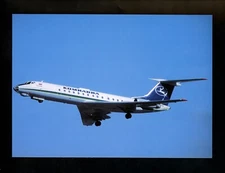 Aviation Airplane Airline Postcard #113 Komavia TU134A 