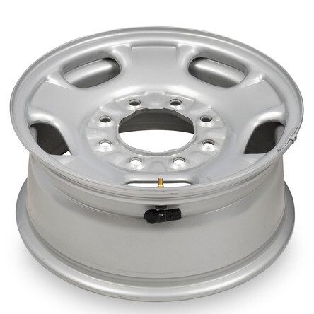 Genuine OEM Take-Off Wheel For 2011-2023 GMC Sierra 3500 17" Silver Steel Rim - Picture 3 of 9