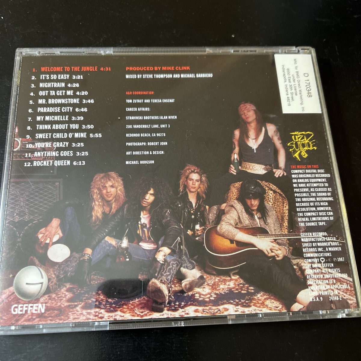 Guns N Roses Appetite For Destruction (CD) | eBay
