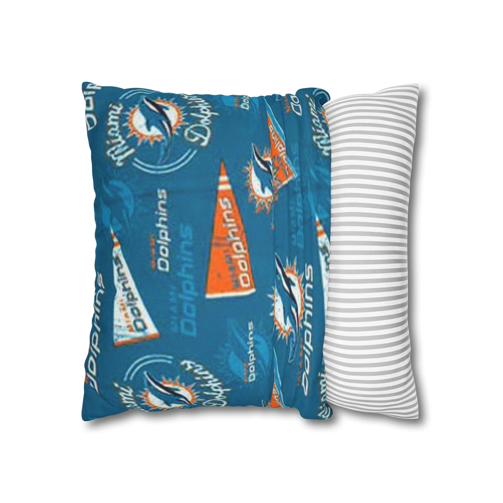 Miami Dolphins Spun Square Pillowcase