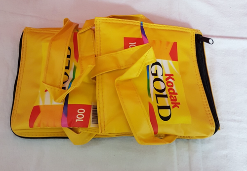 VINTAGE! 2000 PROMO! KODAK GOLD FILM SHOPPERS DRUG MART 11" X 6" COOLER BAG NEW! - Picture 3 of 7