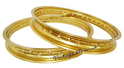 KAWASAKI KLX110 2002-2021 ALUMINIUM (GOLD) WHEEL RIM - FRONT-32H +