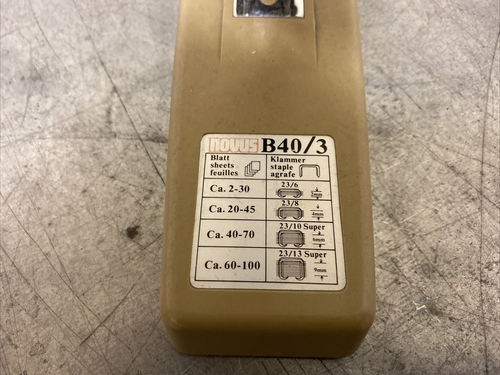 Novus Blockhefter Hefttacker Agrafeuse B40/3 pour Bureau - Afbeelding 3 van 5