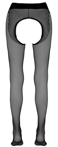 Strumpfhose schwarz Po frei ouvert 20 den Gr 3 M - Bild 4 von 6