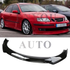 For Saab 9-3 9-5 Front Bumper Lip Spoiler Lower Splitter Glossy Black Body Kit