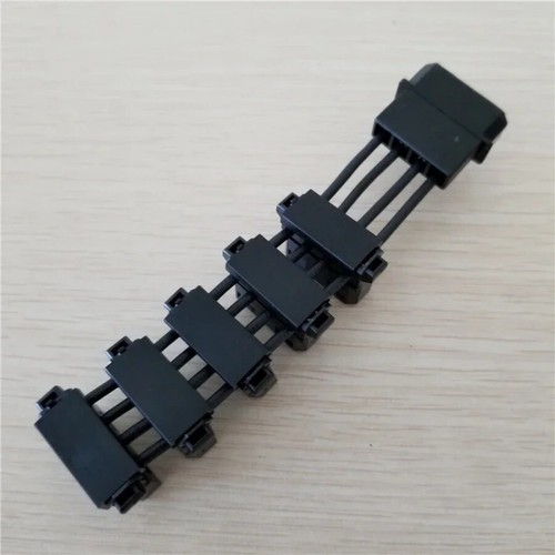 PC Desktop Computer D 4P IDE Molex 1 to 5 Splitter 18AWG ATX Power Supply Cable - Picture 3 of 5
