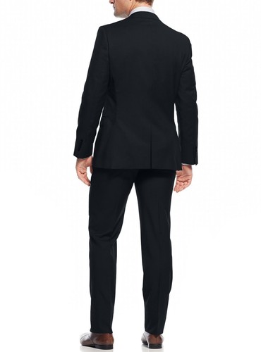 Nicoletti Herren Zwei Knopf Stretch Slim Fit Anzug Arbeit Knopflöcher Jacke Hose - Bild 3 von 5