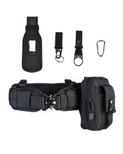 Fishing Belt Rod Holder, Adjustable Nylon Wading Belt with Detachable Tackle ...