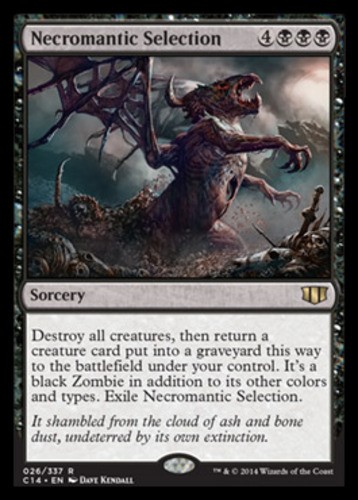 x1 Necromantic Selection R MTG Commander 2014 M/NM, English
