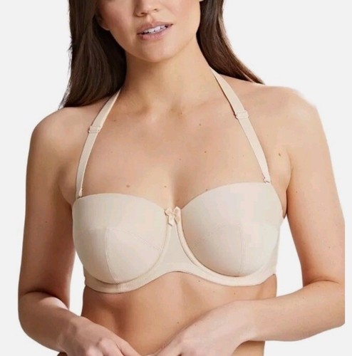 Sujetador sin tirantes moldeado con aros Panache Evie 5320 talla 32H nuevo con etiquetas - Imagen 8 de 9
