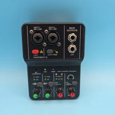 4-channel Audio DJ Mixer Console Mini Professional Controller Sound Mixer 48V DJ