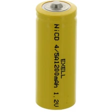 Exell 4/5A 1.2V 1200mAh NiCD Button Top Rechargeable Battery