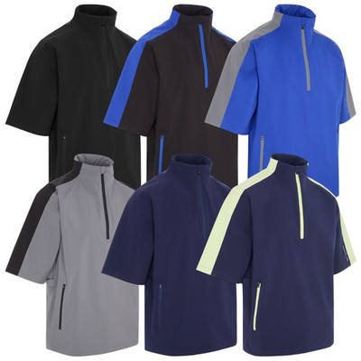 ProQuip Herren Aqualite Pro wasserdicht Oberteil halbarm Reißverschluss Golfjacke Mantel