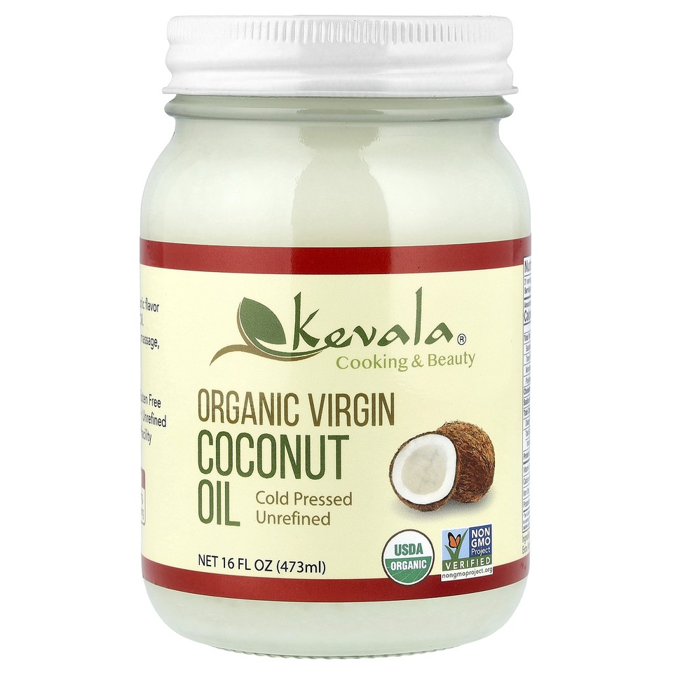 Organic Virgin Coconut Oil, 16 fl oz (473 ml)