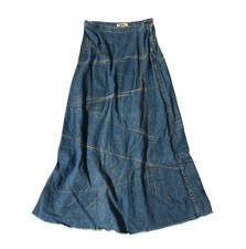 Hysteric Glamour y2k 00s Maxi Denim Skirt Women Japanese Size W26 L35
