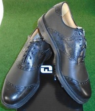 NIB Footjoy DryJoys Premiere Wilcox Spiked Golf Shoes, Black, 54326