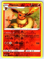 Flareon 026/185 Rare Vivid Voltage Pokemon Reverse Holo Moderately Played