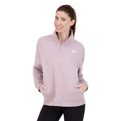 Reebok Women's After Class 1/2 Zip Sweatshirt Purple Dove Plus Size XXXL