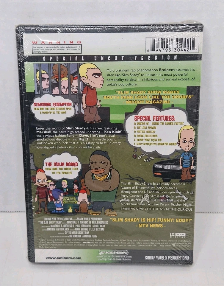 The Slim Shady Show Eminem Special Collector's Edition DVD New Sealed - Image 2 of 4
