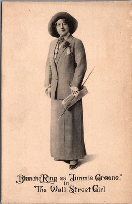 Blanche Ring ''The Wall Street Girl'' Vendome Theatre Nashville Postcard