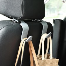 Car Seat Headrest Hook Universal Vehicle Seat Hook Hangers Interior Storage Grey